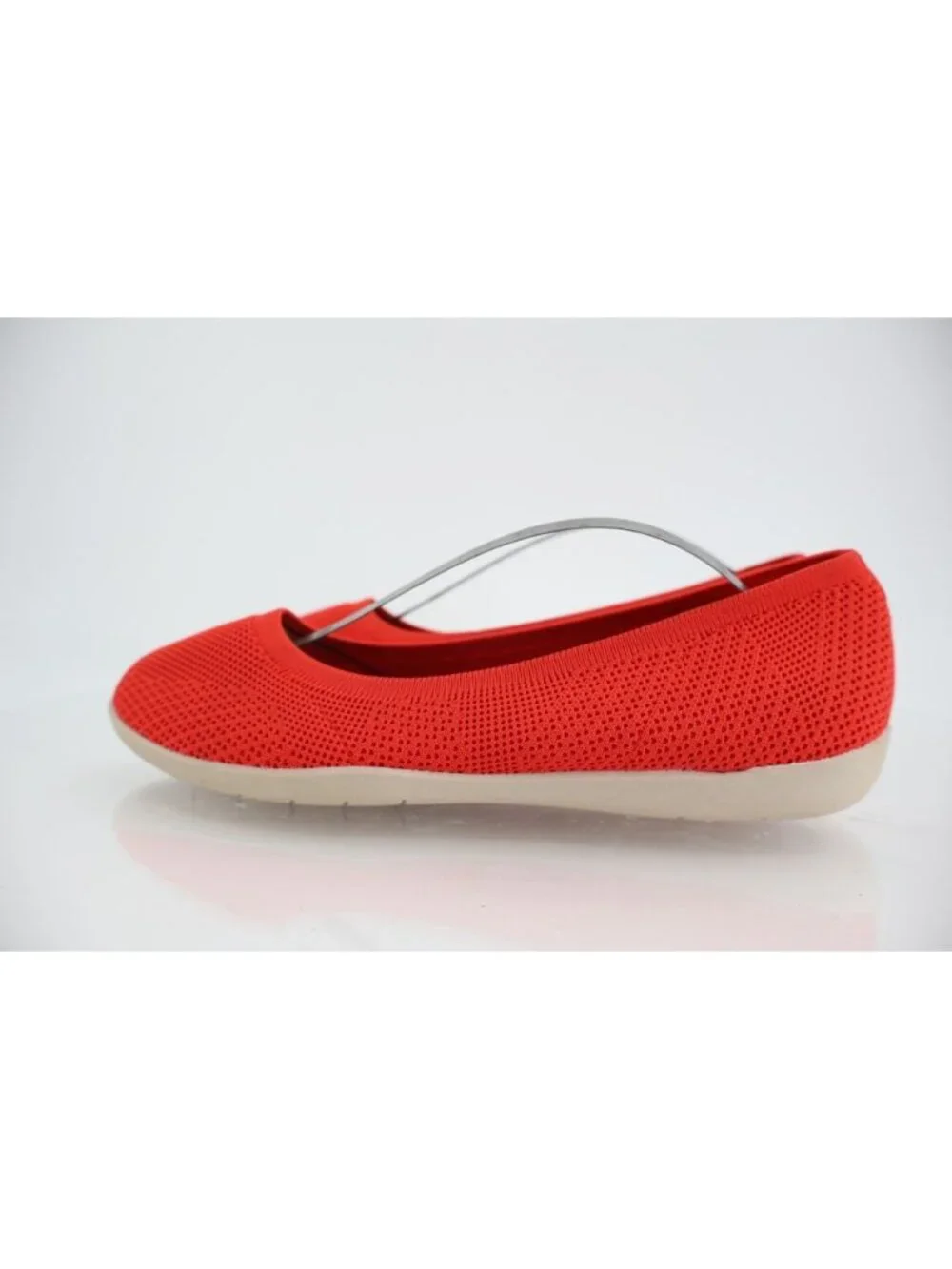 Earth Origins Ferris Knit Ballet Flats Red Size 10 Slip On Comfort Shoes